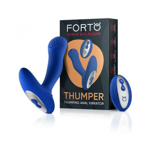 Forto Thumping Anal Vibrator Blue | SexToy.com