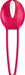 Fun Factory Smartballs Uno Kegel exerciser in white and india red with smooth ergonomic design.