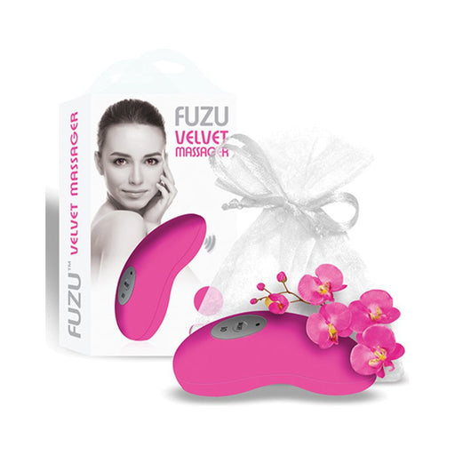 Fuzu Vibrating Palm Massager Neon Pink - SexToy.com