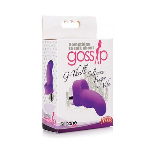 G-thrill Silicone Finger Vibe - Purple - SexToy.com