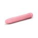Blush Gaia biodegradable vibrator in soft pink with smooth, classic design on white background.