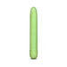 Green biodegradable vibrator with a smooth, classic design made from eco-friendly starch-based bioplastic.