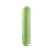 Compact biodegradable bullet vibrator in soft green with smooth rounded tip and push-button base.