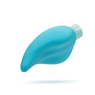 Blush Gaia Eco Caress in aqua blue with smooth, curved ergonomic design and speckled light blue base.