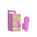 Purple Blush Gaia Eco Delight vibrator with textured head and eco-friendly packaging on white background.