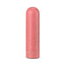 Coral-colored eco-friendly rechargeable bullet vibrator with a smooth, speckled plant-based bioplastic surface.