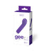 VeDO Gee Plus rechargeable purple bullet vibrator packaging with product image and branding details.