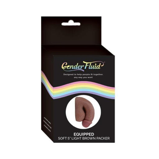 Gender Fluid Equipped Soft Packer 5 In. Light Brown | SexToy.com