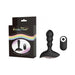 Black silicone anal vibe with remote control and Gender Fluid branded packaging featuring a rainbow design.