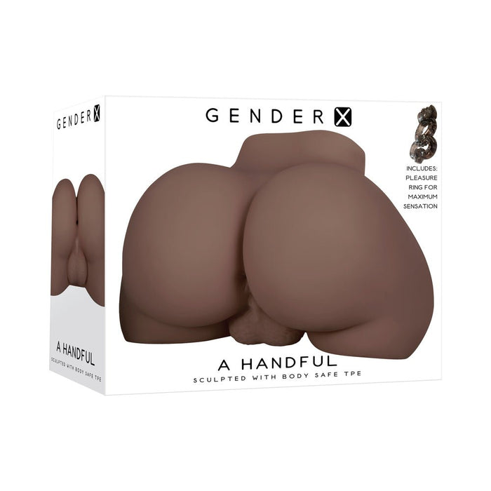 Gender X A Handful Stroker Dark 6 Lbs - SexToy.com