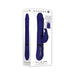 Purple Gender X All In One Thrusting Rabbit vibrator with multiple speeds and functions shown with packaging box.