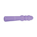 Purple silicone vibrating wand with four rounded beads and textured handle, Gender X Bumpy Ride design.
