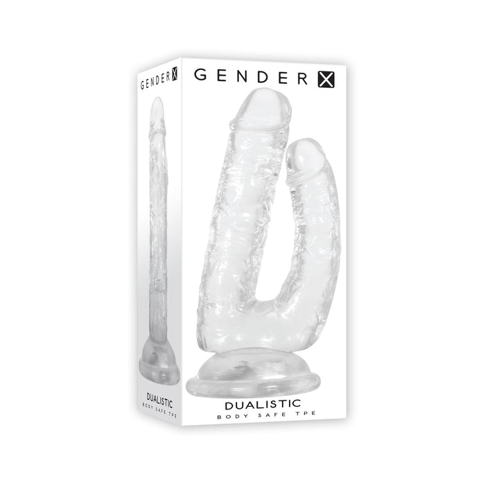 Gender X Dualistic Double-shafted Dildo Clear - SexToy.com