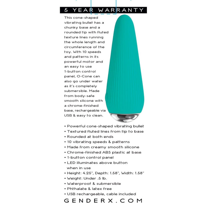 Gender X O-cone Teal - SexToy.com