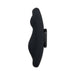 Black silicone curved universal undie vibe with magnetic base for discreet hands-free use.