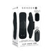 Packaging of Gender X Our Undie Vibe Black showing the curved silicone vibe, magnetic attachment, and remote control with 10 speeds.