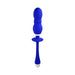 Gender X Play Ball Rechargeable Thrusting Silicone Dual Orb Vibrator Blue - SexToy.com