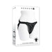Packaging of Gender X Pleasure Harness featuring a black adjustable faux-leather strap-on harness on a white mannequin torso.