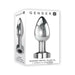 Gender X Rockin' Metal Plug Xl Rechargeable Vibrating Anal Plug Aluminum Silver - SexToy.com