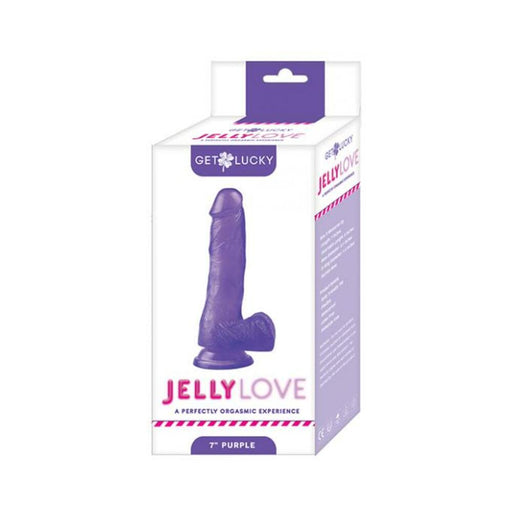 Get Lucky 7-inch Jelly Dong - Purple | SexToy.com