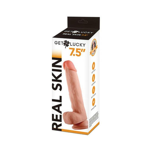 Get Lucky 7.5-inch Dual-layer Dong - Light | SexToy.com