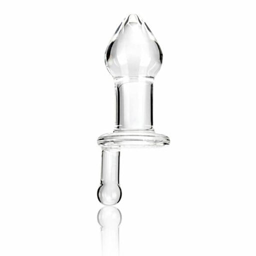 Glas 5 inches Juicer Clear Glass Butt Plug | SexToy.com