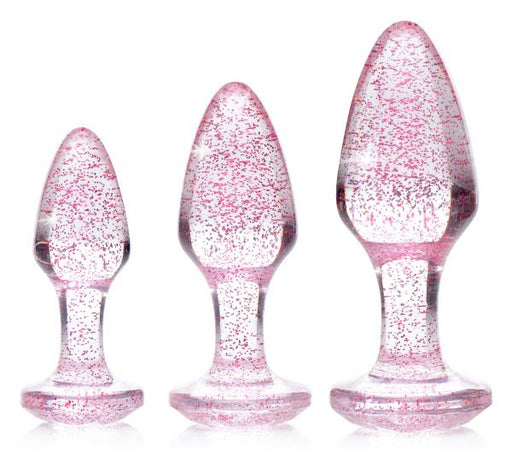 Glitter Gem Anal Plug Set - Pink | SexToy.com