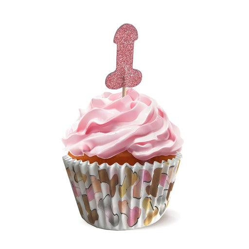 Glitterati Penis Cupcake Set - SexToy.com