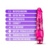 Pink realistic vibrator with multispeed vibrations, twist dial, waterproof design, and body-safe materials.