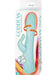 Packaging of the Goddess Heat Up Rotating Aqua massager showing a textured aqua device with dual motors and 7-speed vibrations.