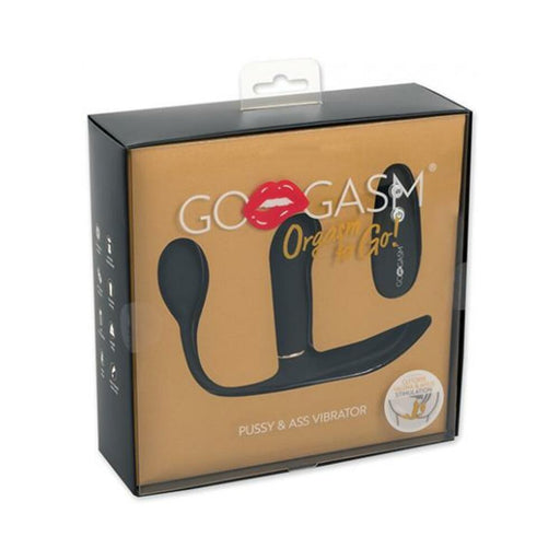 Gogasm Pussy & Ass Vibrator - Black - SexToy.com