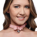 Golden Kitty Cat Bell Collar - Pink/silver | SexToy.com