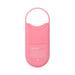 Compact pink travel-sized Goodhead Juicy Head dry mouth spray with loop handle and ingredient list on back.