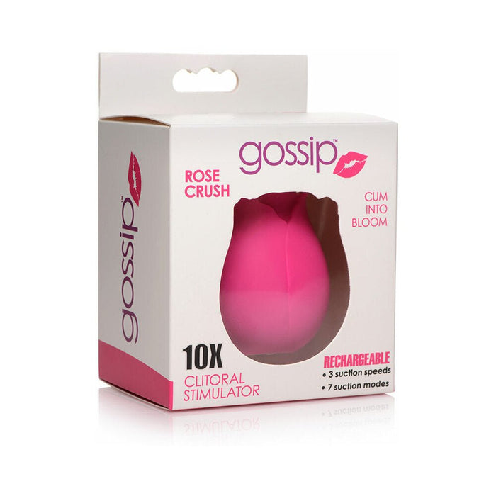 Gossip Cum Into Bloom Clitoral Vibrator Rose Crush Silicone Magenta - SexToy.com