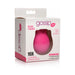 Gossip Rose Crush clitoral stimulator in pink silicone displayed in white retail packaging with product details.