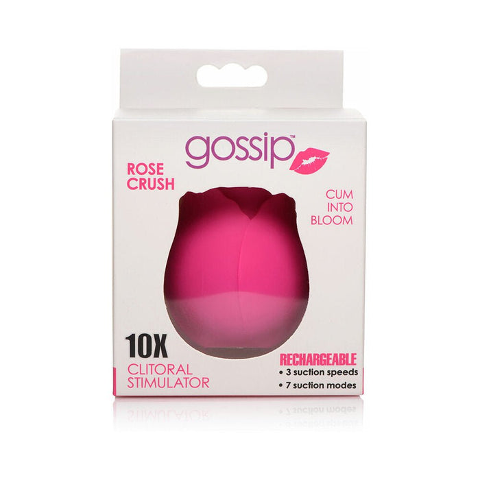 Gossip Cum Into Bloom Clitoral Vibrator Rose Crush Silicone Magenta - SexToy.com