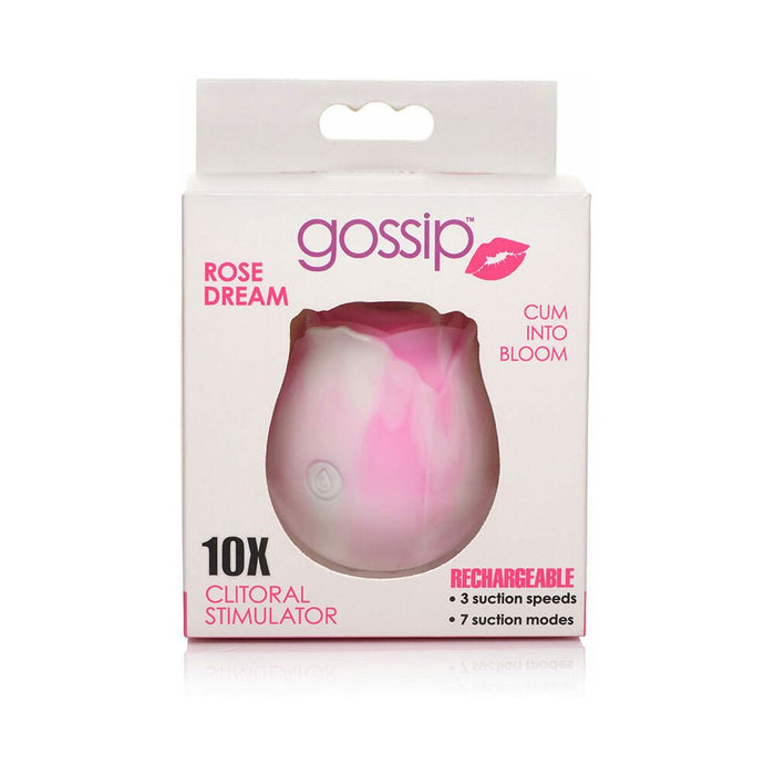 Gossip Cum Into Bloom Clitoral Vibrator Rose Dream Silicone Swirl - SexToy.com