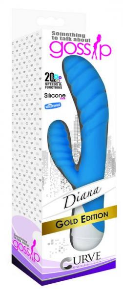 Gossip Something To Talk About Diana Rabbit Vibrator Blue | SexToy.com