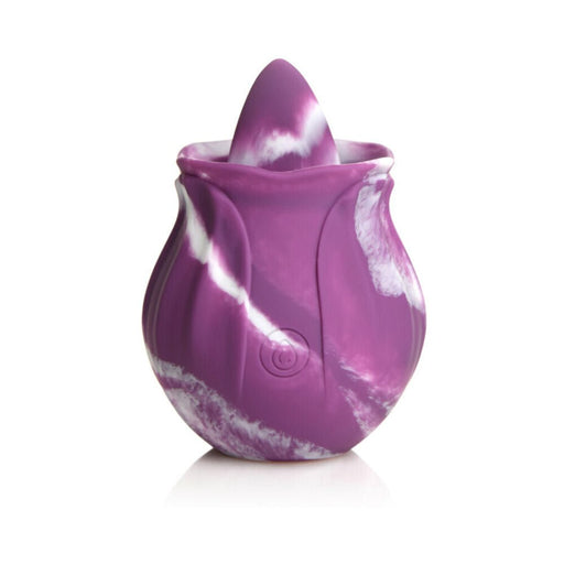 Gossip Tongue Tickler 10 Function Rechargeable Silicone Licking Rose Purple - SexToy.com