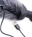 Gray Remote Control Vibrating Fox Tail Anal Plug | SexToy.com