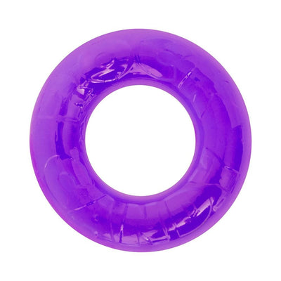 Purple translucent stretchy gummy ring designed for enhanced performance and comfort.
