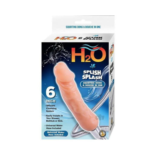 H2o Splish Splash 6 In. Dildo Douche Beige - SexToy.com
