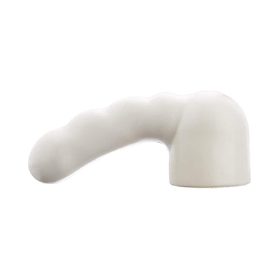 White curved attachment designed for Shibari Halo Wand with smooth, ergonomic shape for enhanced comfort and control.