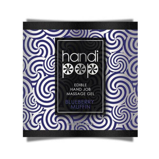 Handipop Hand Job Massage Gel Single Use Packet - 6 Ml Blueberry Muffin - SexToy.com