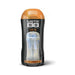 Clear-view MSTR B8 stroker cup with black and orange packaging for discreet storage and easy cleaning.