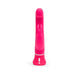Bright pink silicone Happy Rabbit 2 G-Spot vibrator with rabbit-shaped clitoral stimulator and ergonomic base.