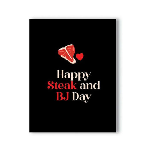 Happy Steak And Bj Day Naughty Greeting Card - SexToy.com