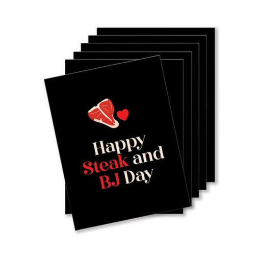 Happy Steak And Bj Day Naughty Greeting Card - Pack Of 6 - SexToy.com