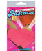 Bright neon pink heart-shaped pasties in colorful Pastease branded packaging with playful design accents.