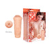 Hey 19! Olena teen-themed textured male stroker with realistic design and packaging featuring a young woman.